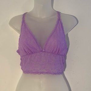 Victoria's Secret • Floral Lace Racerback Bralette